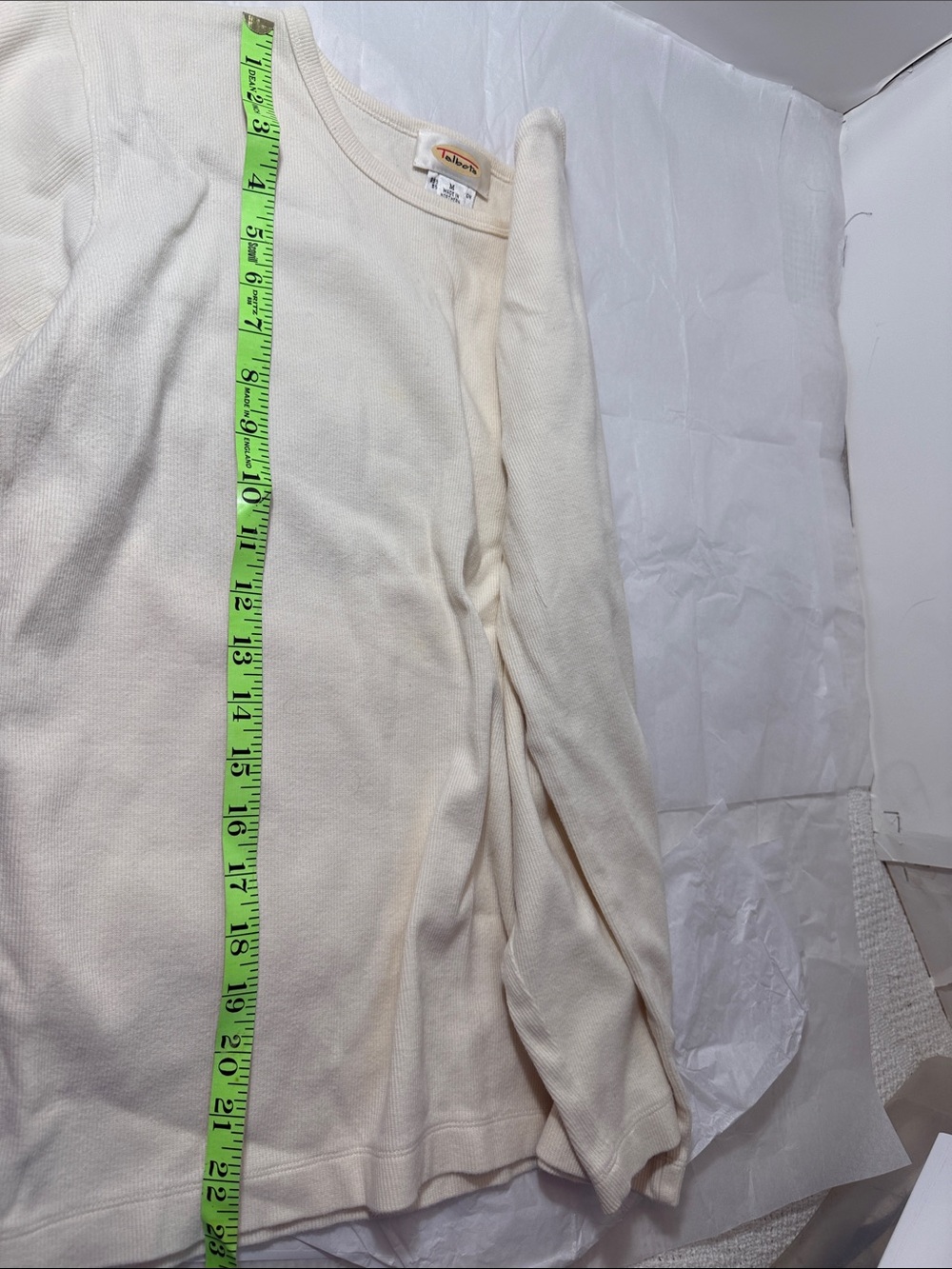 Talbots cream colored top - Picture 8 of 9